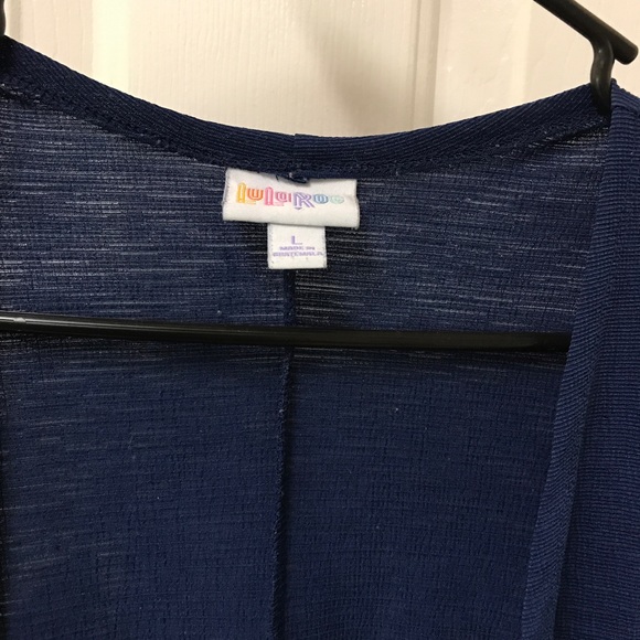 LuLaRoe Navy Blue Everyday Open Sides Plus Size Vest Duster Cardigan - Picture 3 of 7